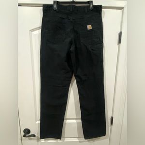 Carhartt Men’s 36 x 36 black work pants with side pocket. Relaxed Fit